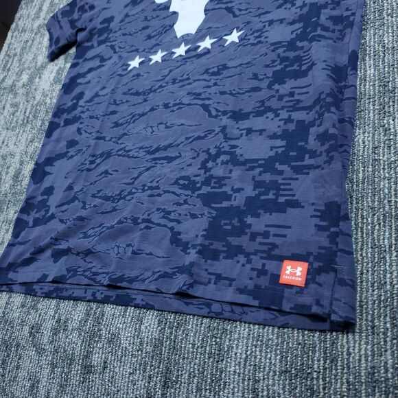 Men's XL Project Rock Veterans Day Show Camo T-Shirt Training Gym Workout Tee - Picture 4 of 10